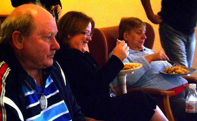 Residents enjoying lunch at Norman Weall Court