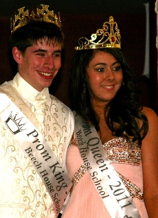 Prom King and Queen Jack Higginson and Chelsea White<br/>Beech House School Prom 2011
