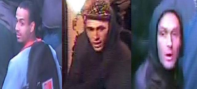 Some of the first images of people suspected of being involved in the incidents 