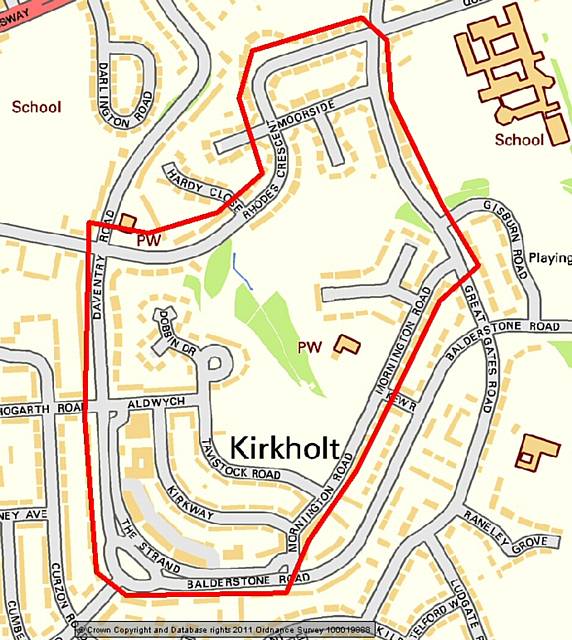 A map showing areas covered by the Dispersal Order