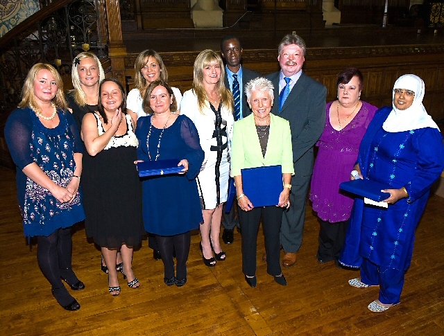 The winners from last year’s event with Simon Weston OBE