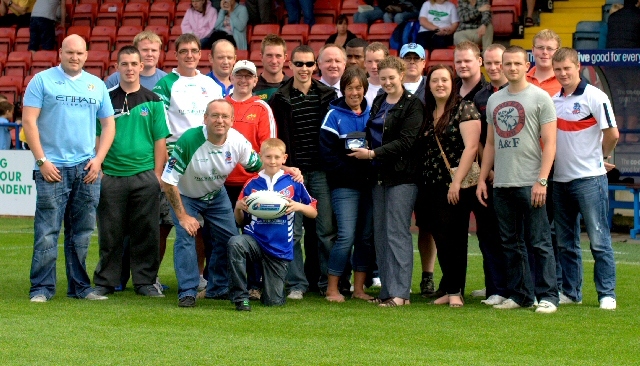 Rochdale Swarm receiving their award