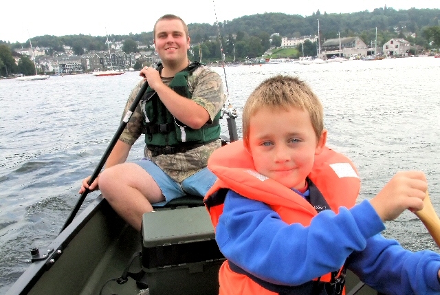 Jonathan Pautard and his six-year-old son Logan 