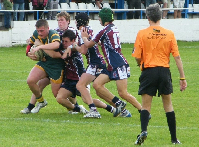 Hopwood Hall College Rugby League Academy in action