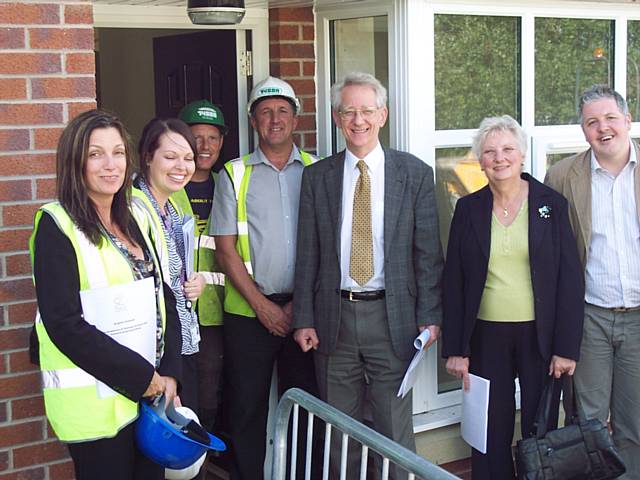 Communities and Local Government Minister Andrew Stunell visiting on Kirkholt Estate