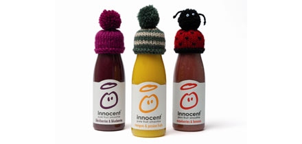 Innocent Smoothies Big Knit bottles