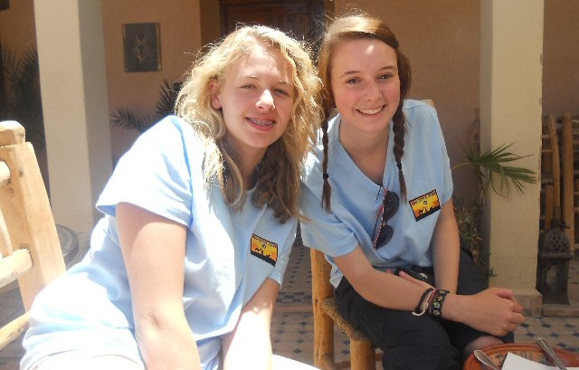 Emily and Jessica in Morocco