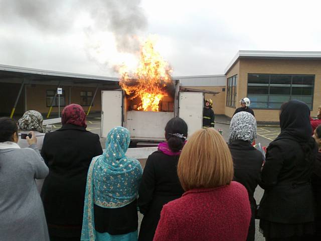 Fire Service set fire to chip pan