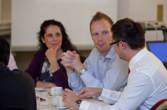 Pauline Journeaux, Rik Lowthion, Marcus Wright at the RRR Business Networking Breakfast event at the Norton Grange Hotel