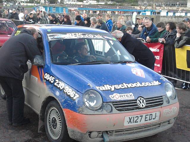 Newhey Rally codriver, Joe Cruttenden