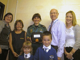 Lisa Dempsey, Gail Hazeltine, Rachel Massey, Andy Kirkpatrick, Victoria Knowles. 
Front row: Lillie Wakeling and Jack Massey
