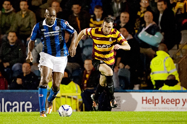 Dele Adebola<br \>Rochdale v Bradford City