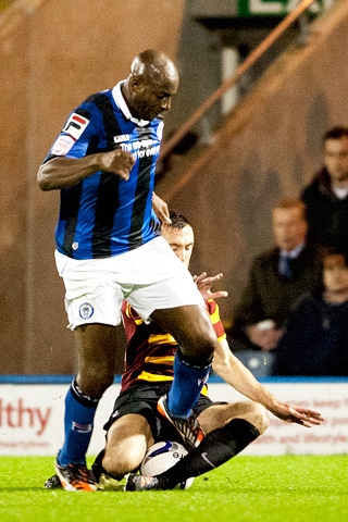 Dele Adebola<br \>Rochdale v Bradford City