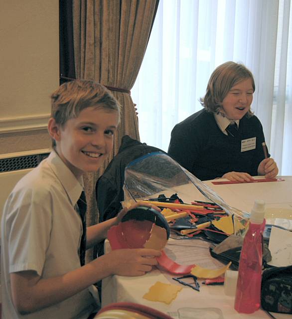 Pupils in the ‘Make it - Enterprising Challenge’; a competition designed to test their entrepreneurial ability 