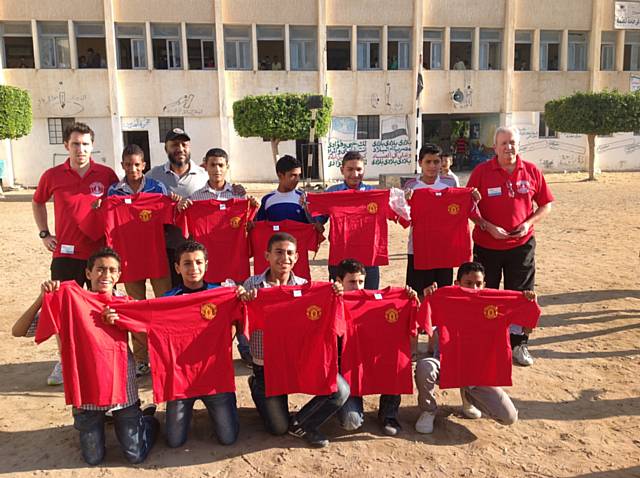 Mr Pidgeon and Mr Butterworth spent the week visiting an Egyptian Secondary School called El Saddatt Preparatory School in 2012