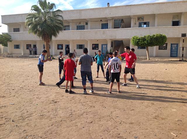 Mr Pidgeon and Mr Butterworth spent the week visiting an Egyptian Secondary School called El Saddatt Preparatory School