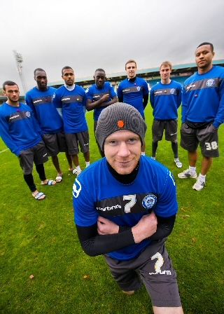 Rochdale AFC showing their support for Bobble Day.