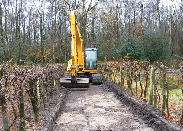 Tractor clearance at Hopwood Hall College Middleton Campus