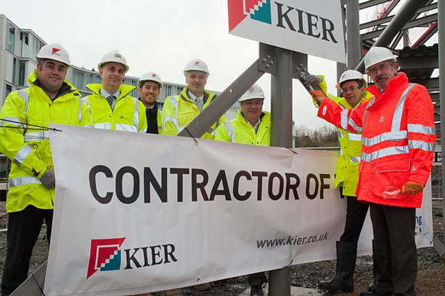 Cllr Andrew Fender, Chair of the Transport for Greater Manchester Committee was invited to Rochdale Interchange on Monday to tighten the final bolt of the newly erected steelwork