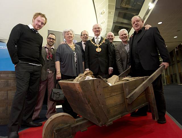 Adam Lee Hamilton and John Montegrande; Lady Mayoress of Rochdale - Councillor Jane Gartside; Colin Lambert, Leader, Rochdale Metropolitan Borough Council; Mayor of Rochdale - Councillor James Gartside; Ian Jenkins, John McArdle, John Henshaw