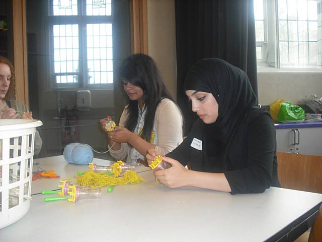 Rochdale Sixth Form College students Taiba Zubaid and Saima Khanam