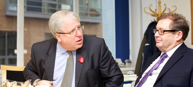 Secretary of State for Transport, the Rt Hon Patrick McLoughlin MP and Clive Memmott, Chief Executive of the Chamber