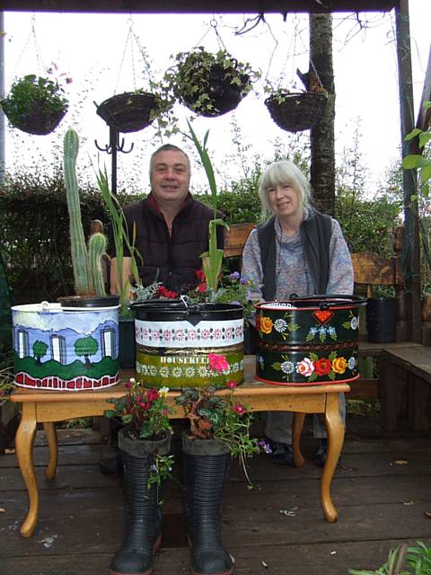 'People the Petrus Community Project' - Petrus Project and are of the Caretaker/Gardener Rikki Holroyd and Support Worker Celia Miller 
