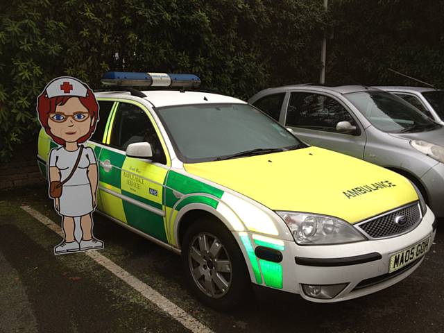 Matron – NHS North West’s virtual character will be observing the party habits of Manchester this weekend, when she hitches a ride with the North West Ambulance Service on Saturday night 