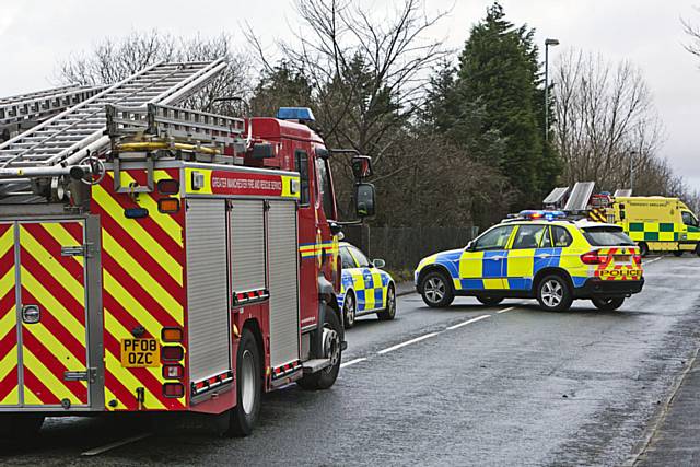 Car leaves road and ploughs down embankment