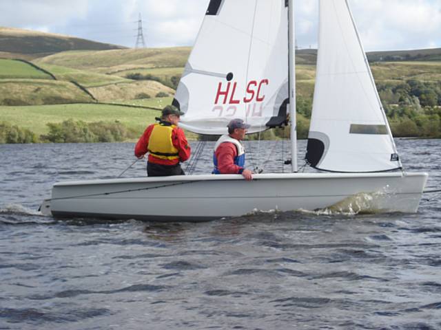 Two of the new Assistant Instructors learn to sail the new RS Visions