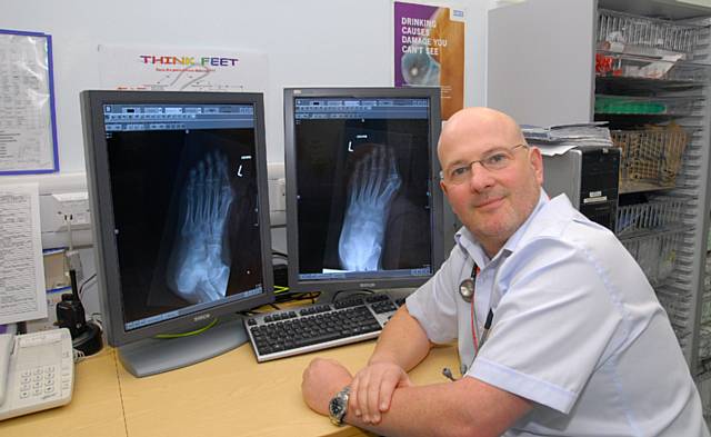 Dr Jimmy Stuart, clinical director for A&E at North Manchester General Hospital