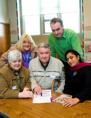 Some of the new Rochdale pioneers who were among the first to find out about the Membership opportunity.  From left to right top row: Calsie Middleton (tenant), Gareth Swarbrick (CE RBH), bottom row: Joyce and Robert Parkhill (tenants) and Shahala Parveen (tenant