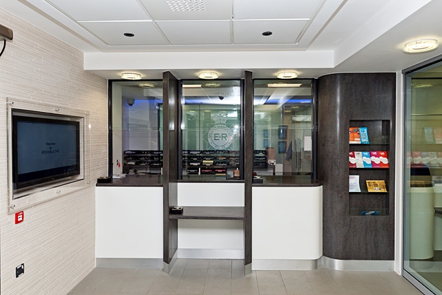 The public enquiry counter at Rochdale Police Station<br/>Rochdale Divisional Headquarters official opening 