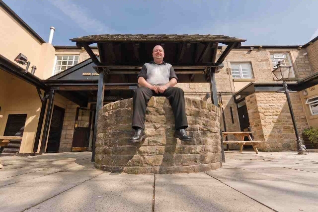 Manager, Rob MacSparran, outside The Ladybarn