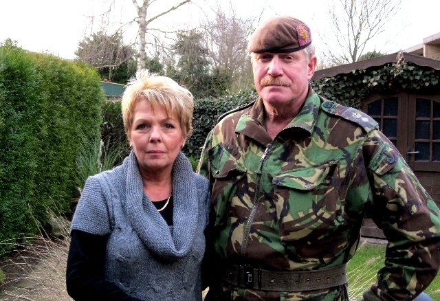 Lt Col Wild  and his wife Sabine