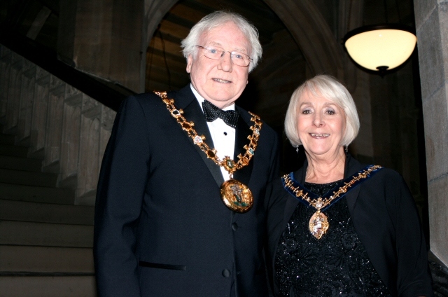 The Mayor and Mayoress of Rochdale, Councillor Alan Godson and Gillian Brown