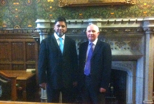 Councillor Ashley Dearnley with Kingsway candidate Rifat Mahmood