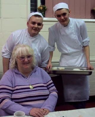 Reece Hunt and Bradley McCarrol Level 1 Professional Cookery students