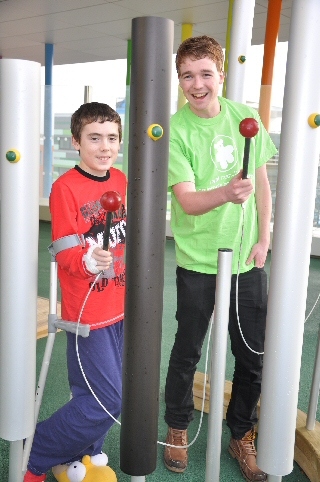 Ben Ryan Davies with  patient William Rose, 11, from Cheadle Hulme
