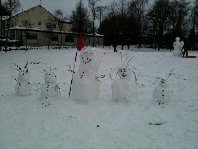 A collection of snowmen. Photo from Vicki Partington