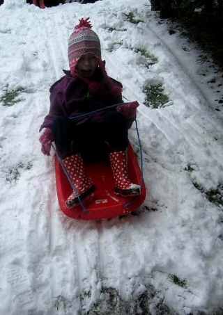 Grace Conway, 7, in Smithy Bridge