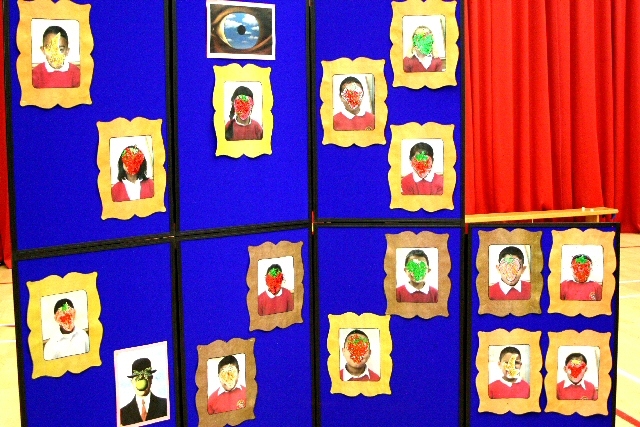 Some of the children created work in the style of Rene Magritte