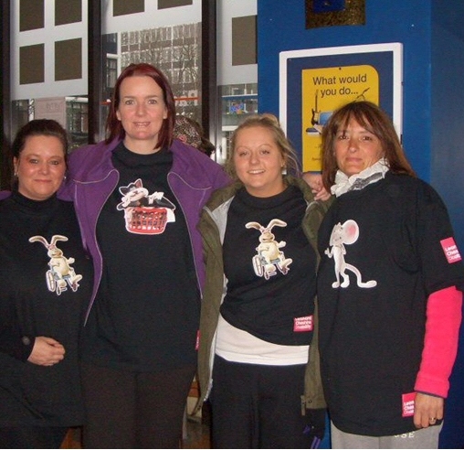 Fundraisers: Janette Wilson, Louise Richardson, Natalie Taylor and Vicky Anderton.