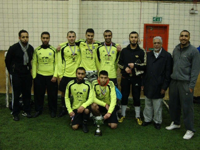 Councillor Sharif with Team Asia winners of SFA 2012 Soccer Aid Tournament