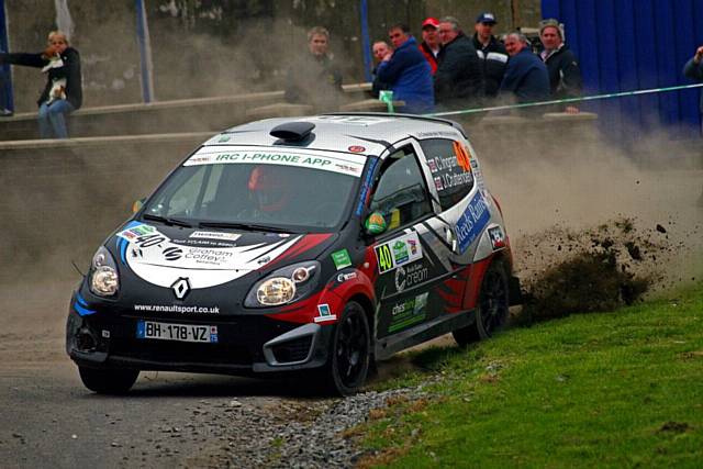 Newhey based rally co-driver, Joe Cruttenden score his first points in the Intercontinental Rally Championship