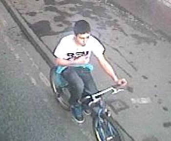 CCTV of a boy wanted in connection with an indecent assault