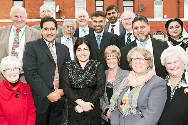 Baroness Warsi with Conservative councillors and candidates in the forthcoming local elections