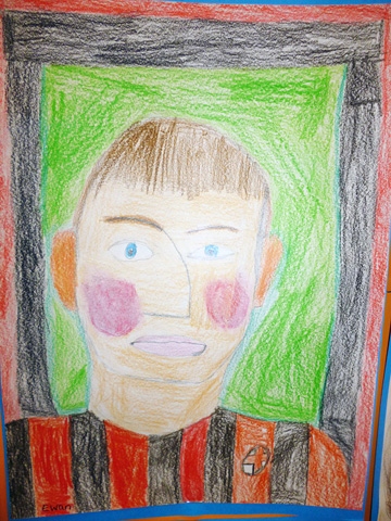 Healey Primary child's self portrait