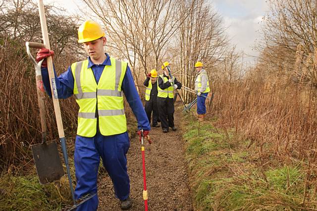 Green Team complete path clearance in Balderstone