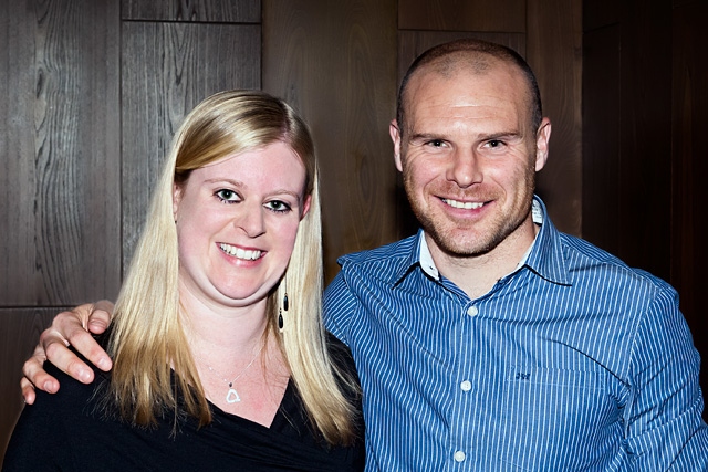 Leyla Mottram with Gary Jones<br \>Gary Jones Testimonial Event